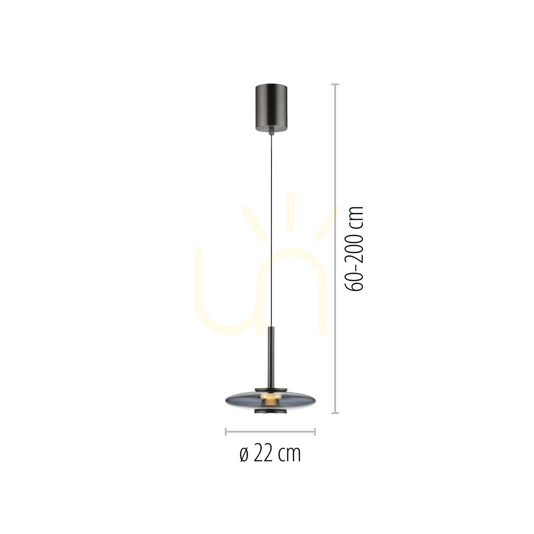 Display PURE VITRUM 2053-15 Gray 2xLED Pendant Light PURE VITRUM 2053-15 Gray 2xLED Pendant Light