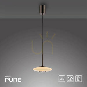 PURE VITRUM 2053-34 Brown 2xLED Pendant Light small 14
