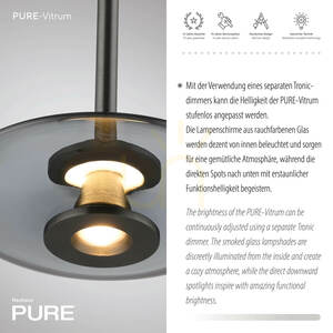 PURE VITRUM 2083-15 Gray 6xLED Pendant Light 13 PURE VITRUM 2083-15 Gray 6xLED Pendant Light small 13