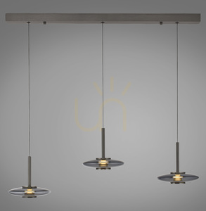 PURE VITRUM 2083-15 Gray 6xLED Pendant Light 27 PURE VITRUM 2083-15 Gray 6xLED Pendant Light small 27