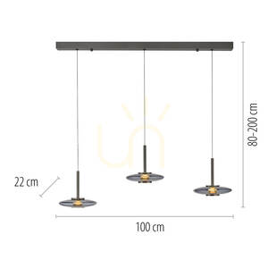 PURE VITRUM 2083-15 Gray 6xLED Pendant Light 8 PURE VITRUM 2083-15 Gray 6xLED Pendant Light small 8