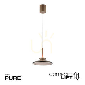 PURE MOON 2191-97 Brown 2xLED Pendant Light small 1