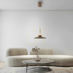 PURE MOON 2191-97 Brown 2xLED Pendant Light small 17
