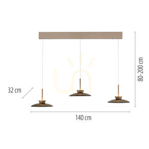 PURE MOON 2193-97 Brown 6xLED Pendant Light 8 PURE MOON 2193-97 Brown 6xLED Pendant Light small 8