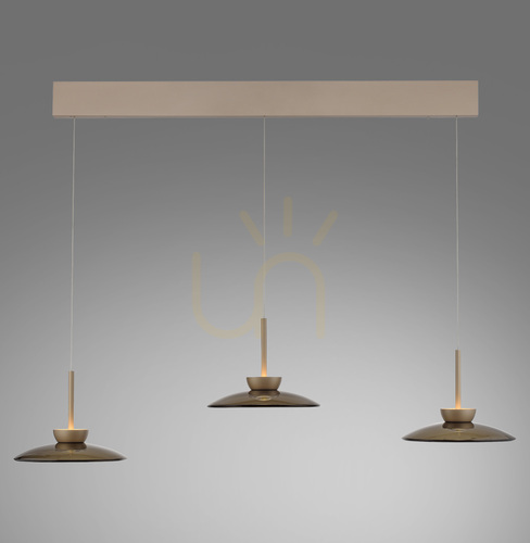 Check PURE MOON 2193-97 Brown 6xLED Pendant Light