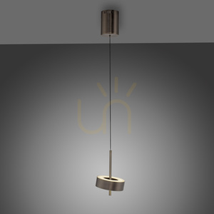 Q-ROTATE 2247-34 Brown 1xLED Pendant Light small 16