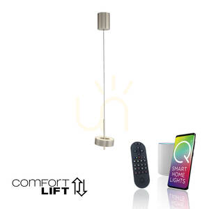 Q-ROTATE 2247-95 Silver 1xLED Pendant Light small 1