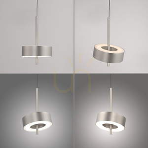 Q-ROTATE 2247-95 Silver 1xLED Pendant Light small 12