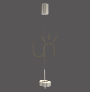 Q-ROTATE 2247-95 Silver 1xLED Pendant Light small 0