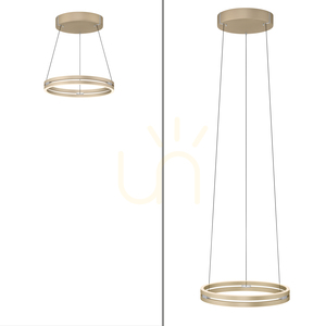 PURE E-LOOP 2550-60 Brass 2xLED Pendant Light 11 PURE E-LOOP 2550-60 Brass 2xLED Pendant Light small 11