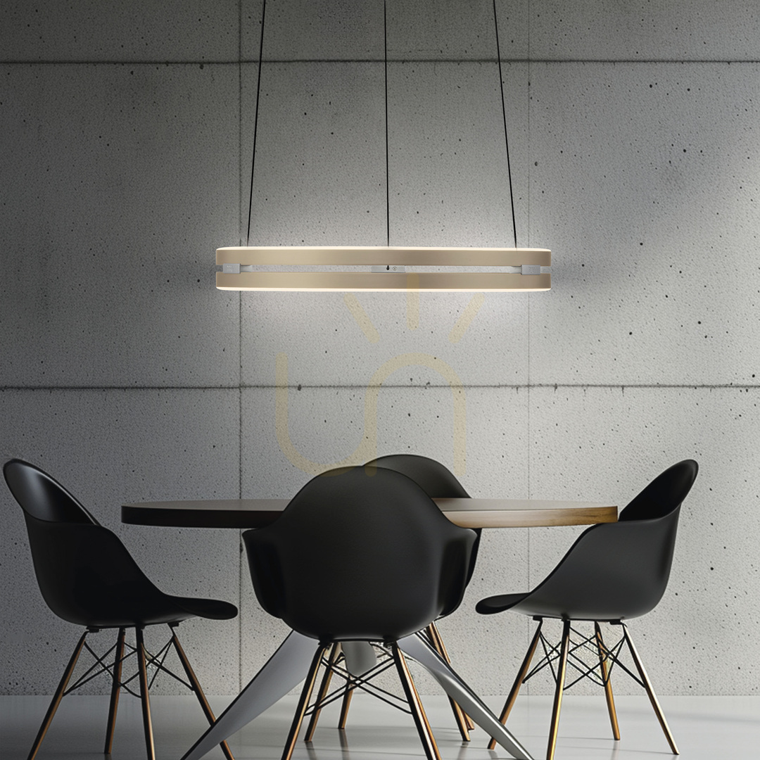 Show PURE E-LOOP 2550-60 Brass 2xLED Pendant Light PURE E-LOOP 2550-60 Brass 2xLED Pendant Light