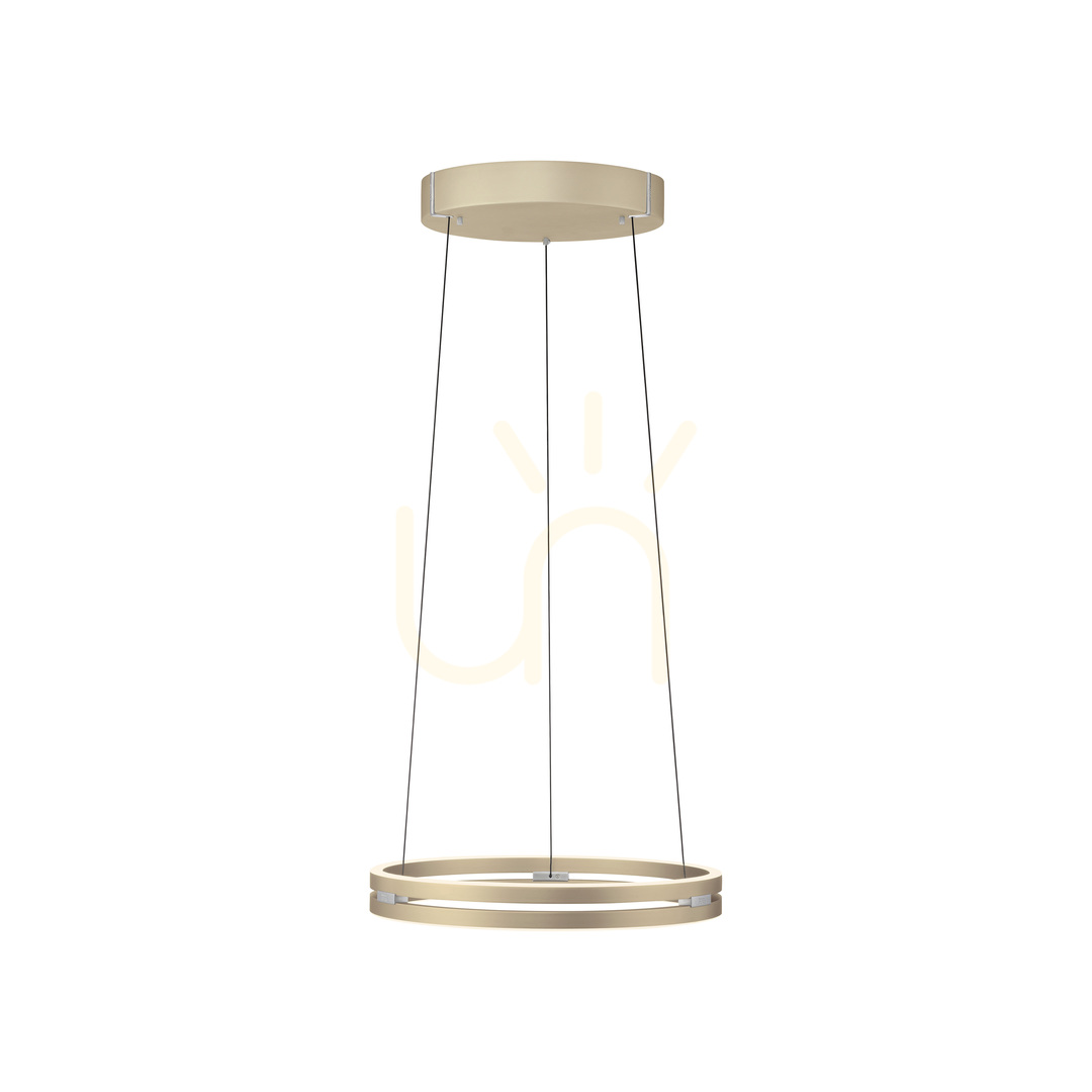 Check PURE E-LOOP 2550-60 Brass 2xLED Pendant Light PURE E-LOOP 2550-60 Brass 2xLED Pendant Light