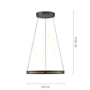 PURE E-LOOP 2551-18 Black 2xLED Pendant Light 8 PURE E-LOOP 2551-18 Black 2xLED Pendant Light small 8