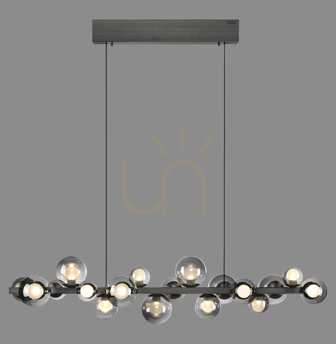 Check PURE E-POPUP 2557-15 Gray 18xLED Pendant Light