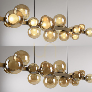 PURE E-POPUP 2557-97 Gold 18xLED Pendant Light small 16
