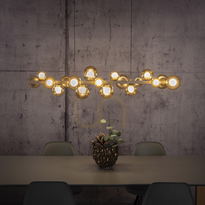 PURE E-POPUP 2557-97 Gold 18xLED Pendant Light small 19