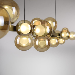 PURE E-POPUP 2557-97 Gold 18xLED Pendant Light small 23