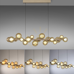 PURE E-POPUP 2557-97 Gold 18xLED Pendant Light small 5