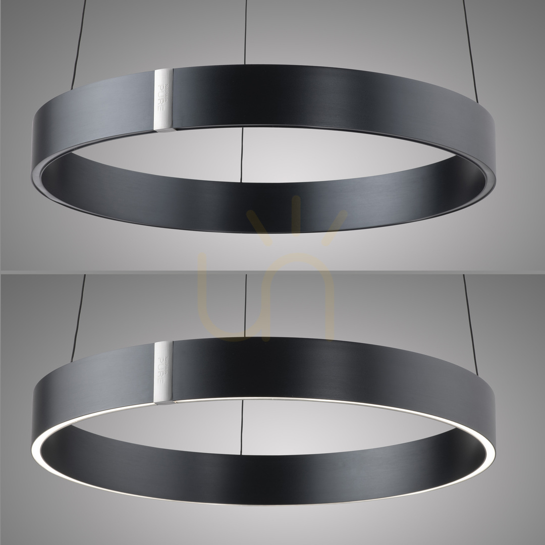 Display PURE E-CLIPSE 2560-15 Gray 2xLED Pendant Light PURE E-CLIPSE 2560-15 Gray 2xLED Pendant Light