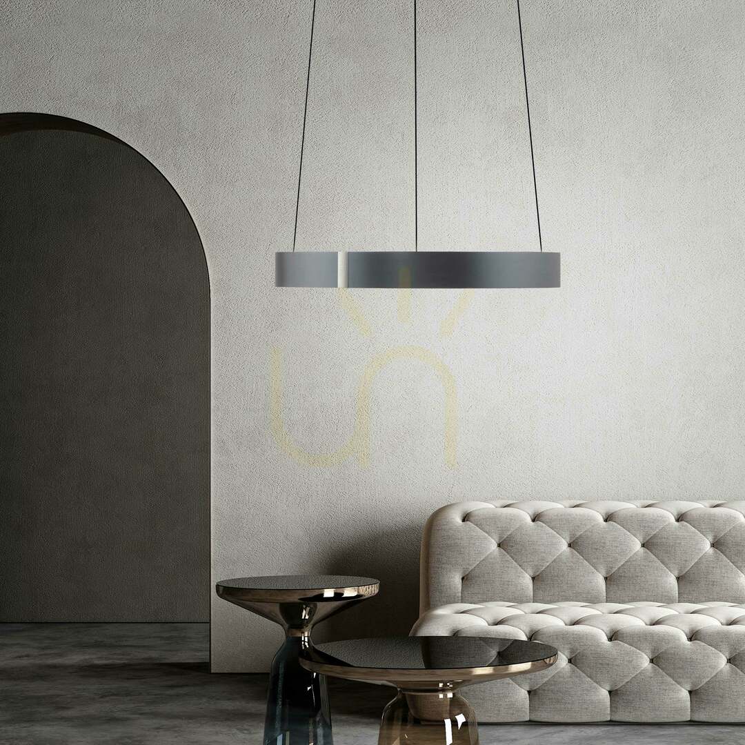 Show PURE E-CLIPSE 2560-15 Gray 2xLED Pendant Light PURE E-CLIPSE 2560-15 Gray 2xLED Pendant Light