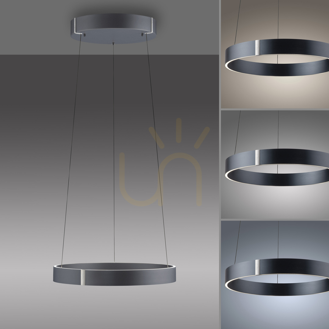 Check PURE E-CLIPSE 2560-15 Gray 2xLED Pendant Light PURE E-CLIPSE 2560-15 Gray 2xLED Pendant Light