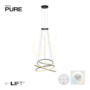 PURE E-FLYING RINGS 2566-15 Gray 1xLED Pendant Light small 1