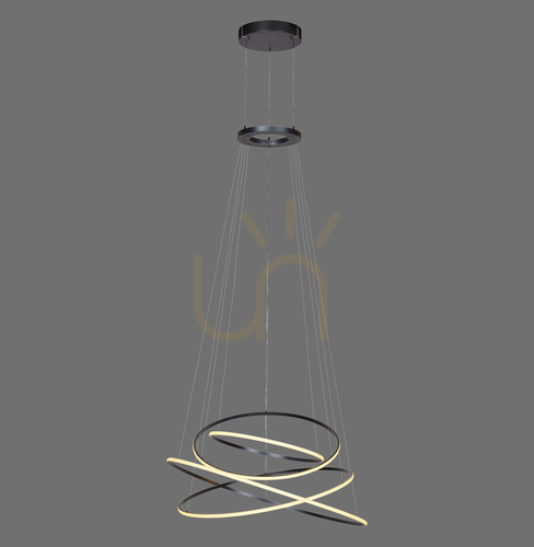 Check PURE E-FLYING RINGS 2566-15 Gray 1xLED Pendant Light