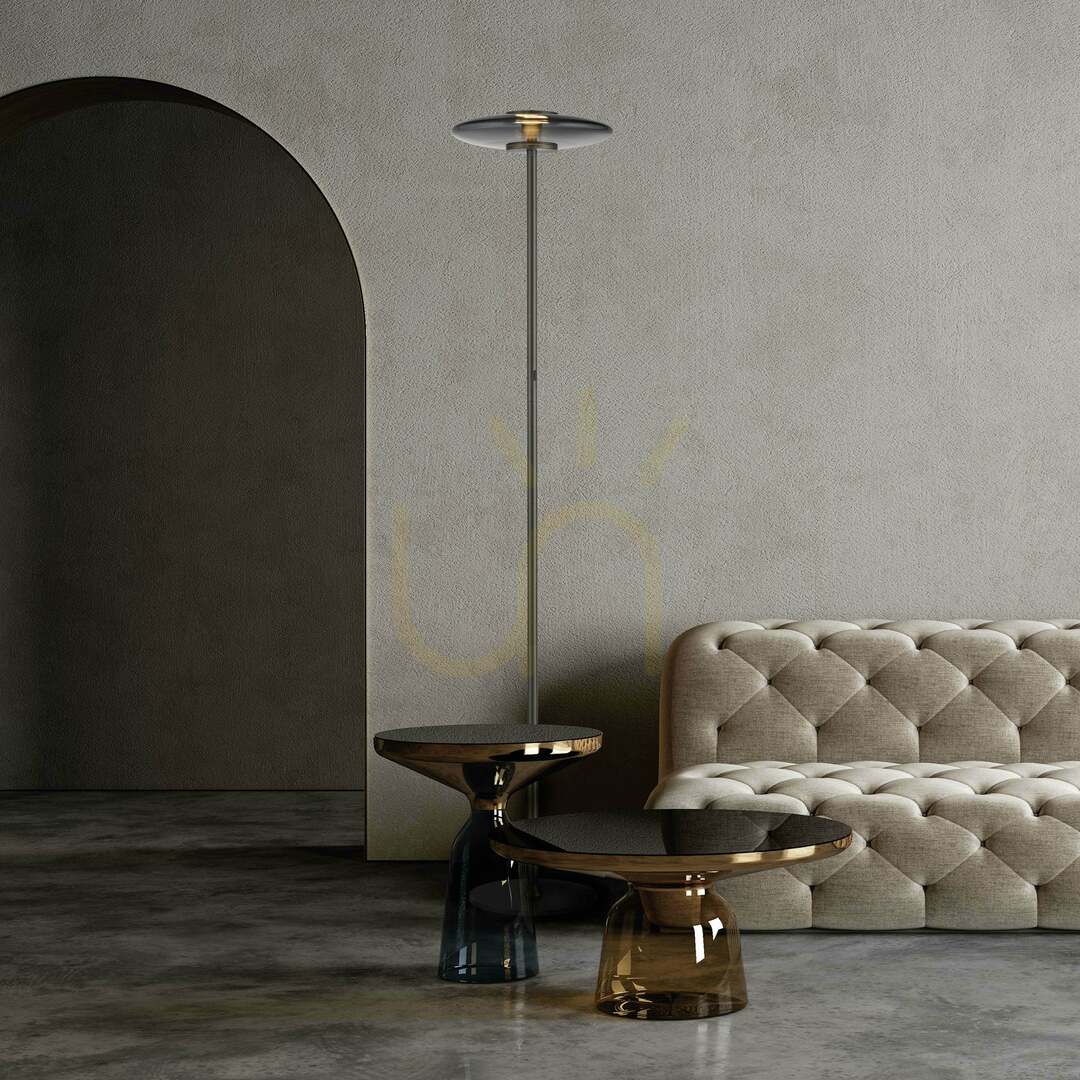 Show PURE VITRUM 481-15 Floor Lamp, Gray, 2xLED PURE VITRUM 481-15 Floor Lamp, Gray, 2xLED