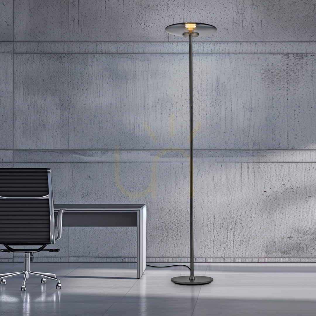 Check PURE VITRUM 481-15 Floor Lamp, Gray, 2xLED PURE VITRUM 481-15 Floor Lamp, Gray, 2xLED