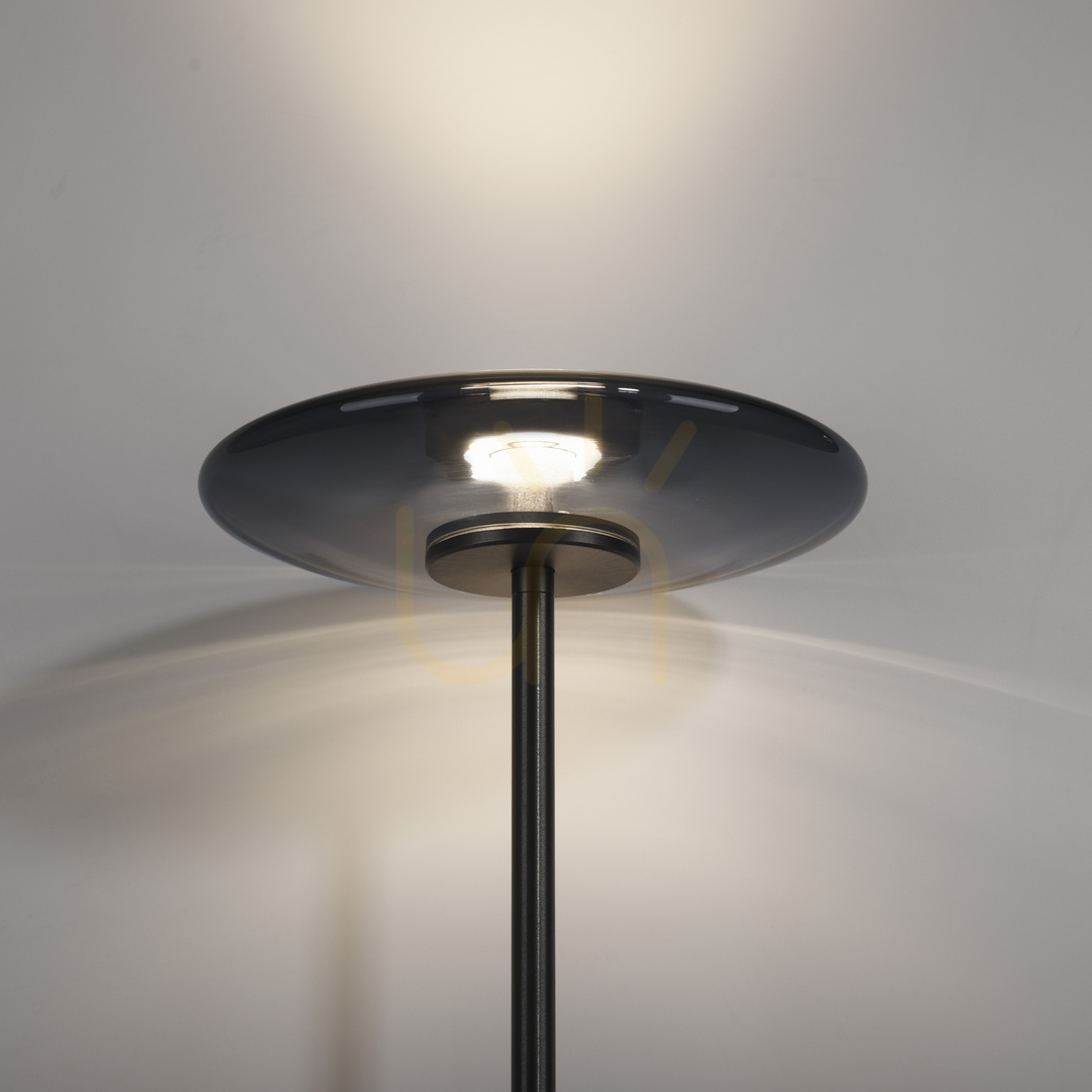 View PURE VITRUM 481-15 Floor Lamp, Gray, 2xLED PURE VITRUM 481-15 Floor Lamp, Gray, 2xLED