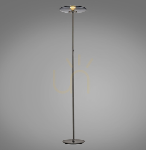 Check PURE VITRUM 481-15 Floor Lamp, Gray, 2xLED
