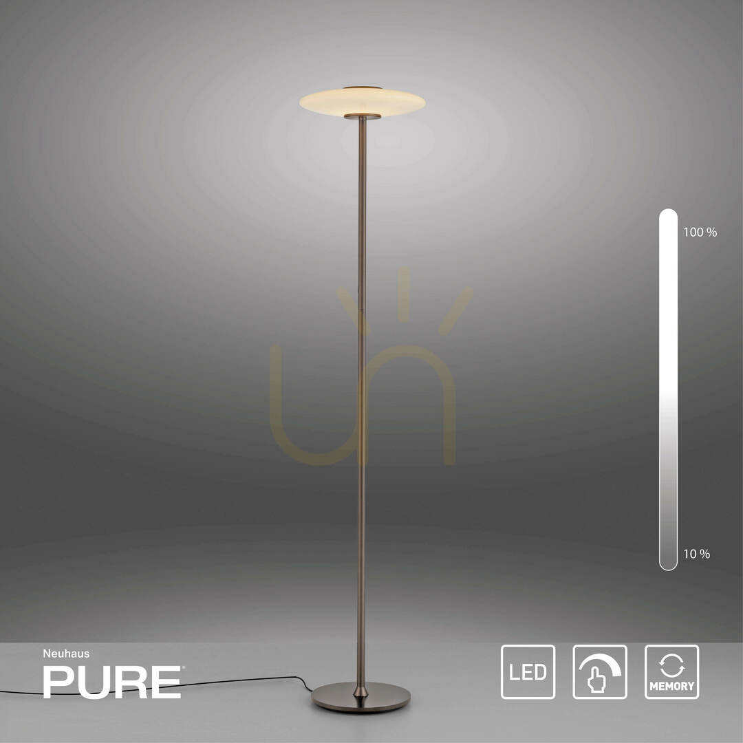 View PURE VITRUM 481-34 Floor Lamp, Brown, 2xLED PURE VITRUM 481-34 Floor Lamp, Brown, 2xLED