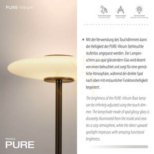 PURE VITRUM 481-34 Floor Lamp, Brown, 2xLED 3 PURE VITRUM 481-34 Floor Lamp, Brown, 2xLED small 3