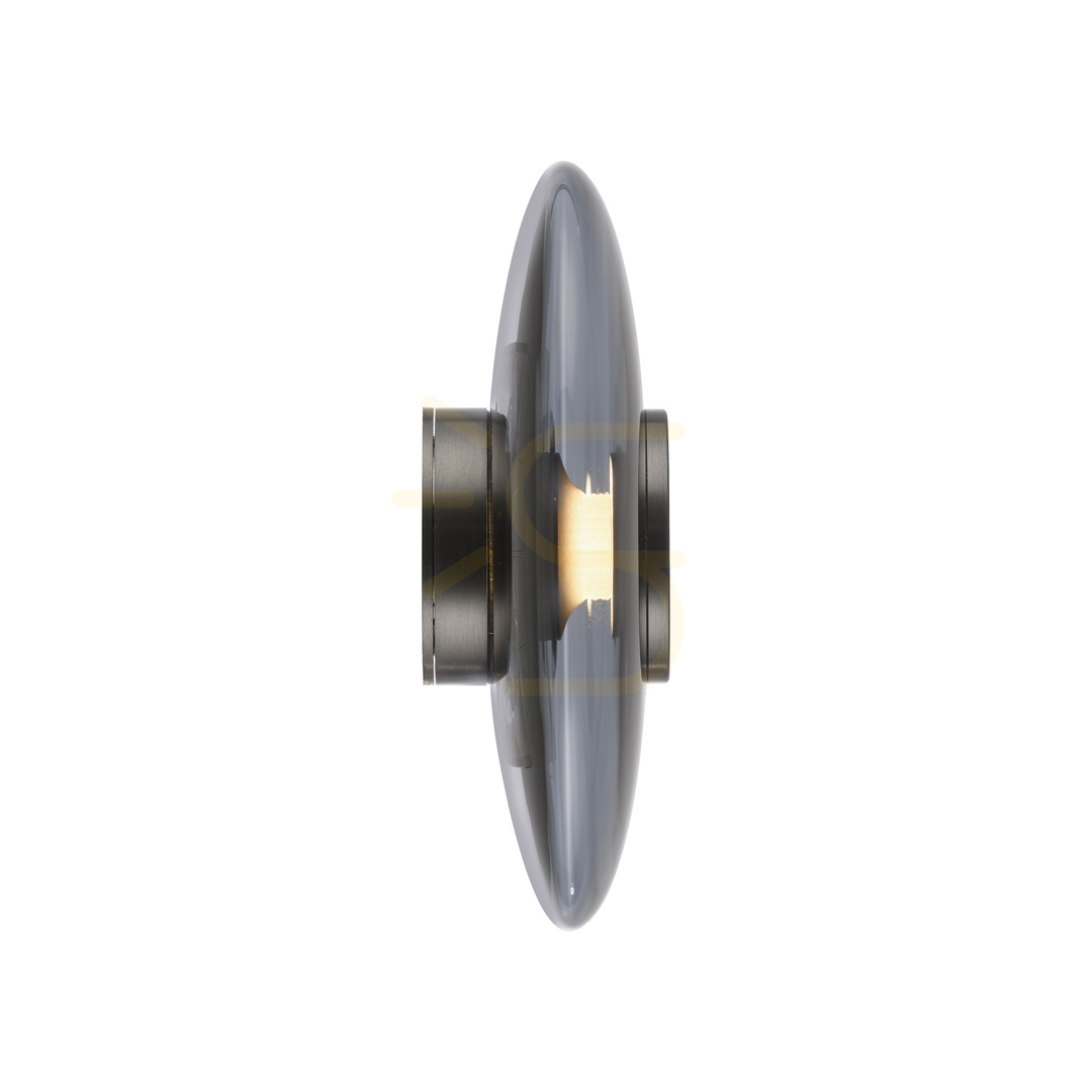View PURE VITRUM 6082-15 Wall Sconce, Gray, 1xLED PURE VITRUM 6082-15 Wall Sconce, Gray, 1xLED
