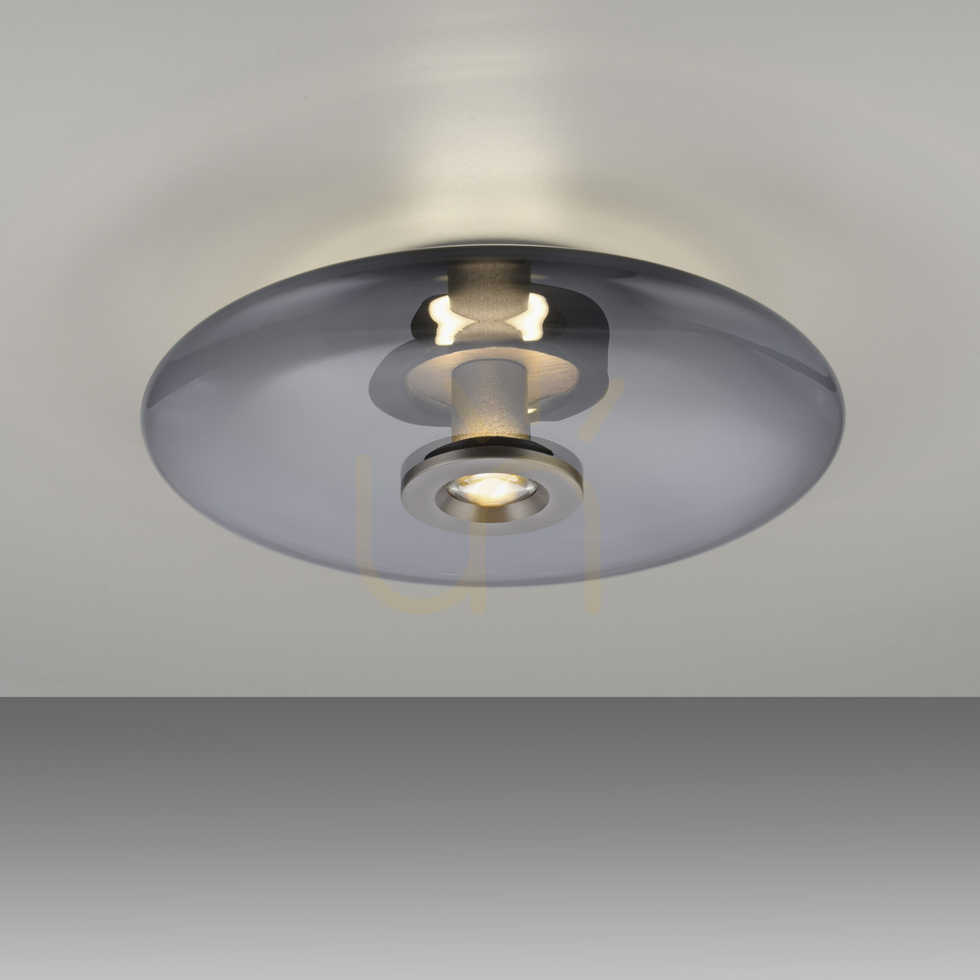 Show PURE VITRUM 6083-15 Ceiling Light, Gray, 2xLED PURE VITRUM 6083-15 Ceiling Light, Gray, 2xLED