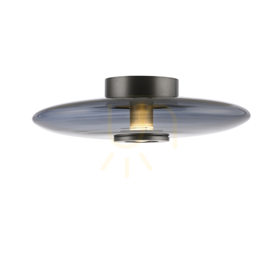 Show PURE VITRUM 6083-15 Ceiling Light, Gray, 2xLED PURE VITRUM 6083-15 Ceiling Light, Gray, 2xLED