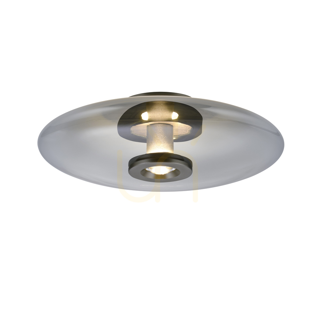 Check PURE VITRUM 6083-15 Ceiling Light, Gray, 2xLED PURE VITRUM 6083-15 Ceiling Light, Gray, 2xLED