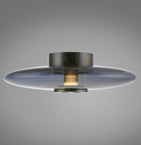 Check PURE VITRUM 6083-15 Ceiling Light, Gray, 2xLED