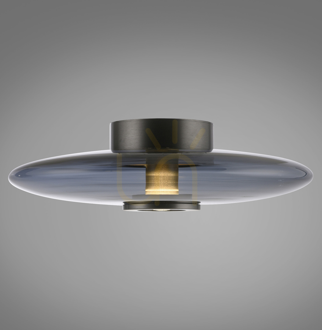 Check PURE VITRUM 6083-15 Ceiling Light, Gray, 2xLED PURE VITRUM 6083-15 Ceiling Light, Gray, 2xLED