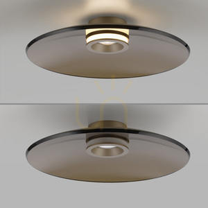 PURE MOON 6095-97 Brown Ceiling Light, 2xLED small 17