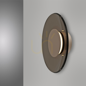 PURE MOON 9594-97 Wall Sconce, Brown, 1xLED small 5