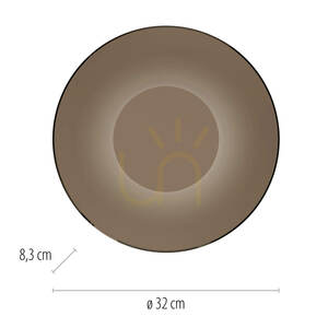 PURE MOON 9594-97 Wall Sconce, Brown, 1xLED small 8