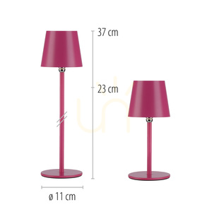 BOTERIA 19251-87 Table Lamp, Pink, 1xLED 18 BOTERIA 19251-87 Table Lamp, Pink, 1xLED small 18