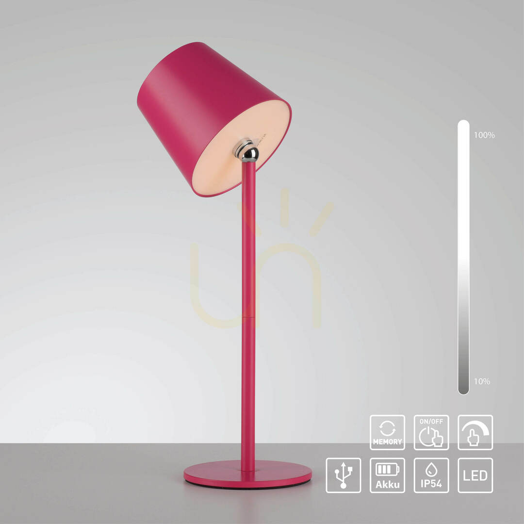 Display BOTERIA 19251-87 Table Lamp, Pink, 1xLED BOTERIA 19251-87 Table Lamp, Pink, 1xLED
