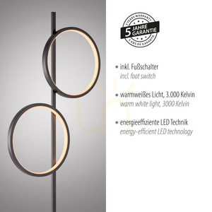 MINI RITUS 15396-18 Floor Lamp, Black, 2xLED 4 MINI RITUS 15396-18 Floor Lamp, Black, 2xLED small 4