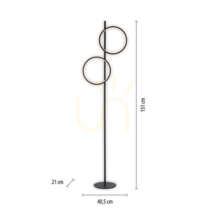 MINI RITUS 15396-18 Floor Lamp, Black, 2xLED 8 MINI RITUS 15396-18 Floor Lamp, Black, 2xLED small 8