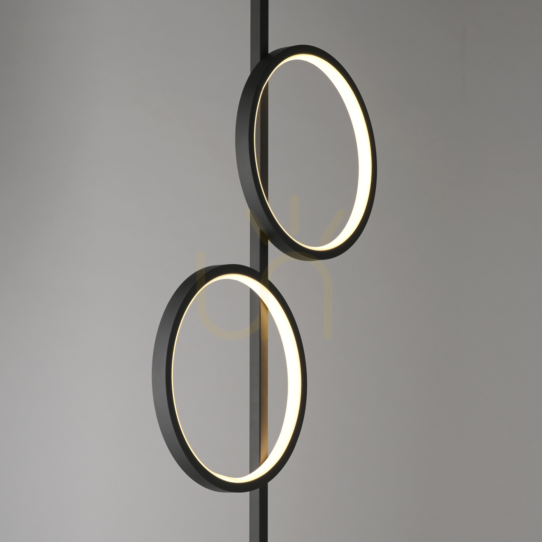 Show MINI RITUS 15396-18 Floor Lamp, Black, 2xLED MINI RITUS 15396-18 Floor Lamp, Black, 2xLED