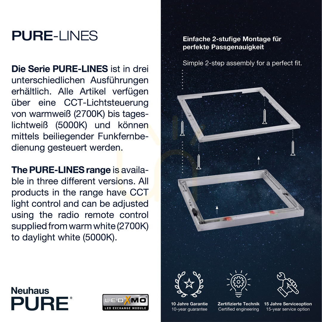 Display PURE-LINES 6023-95 Silver Ceiling Light, 1xLED PURE-LINES 6023-95 Silver Ceiling Light, 1xLED