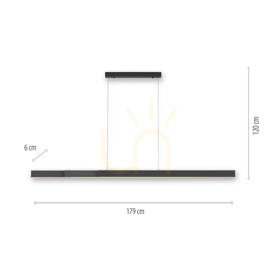 Preview PURE-LUME2738-13 Anthracite 1xLED Pendant Light PURE-LUME2738-13 Anthracite 1xLED Pendant Light