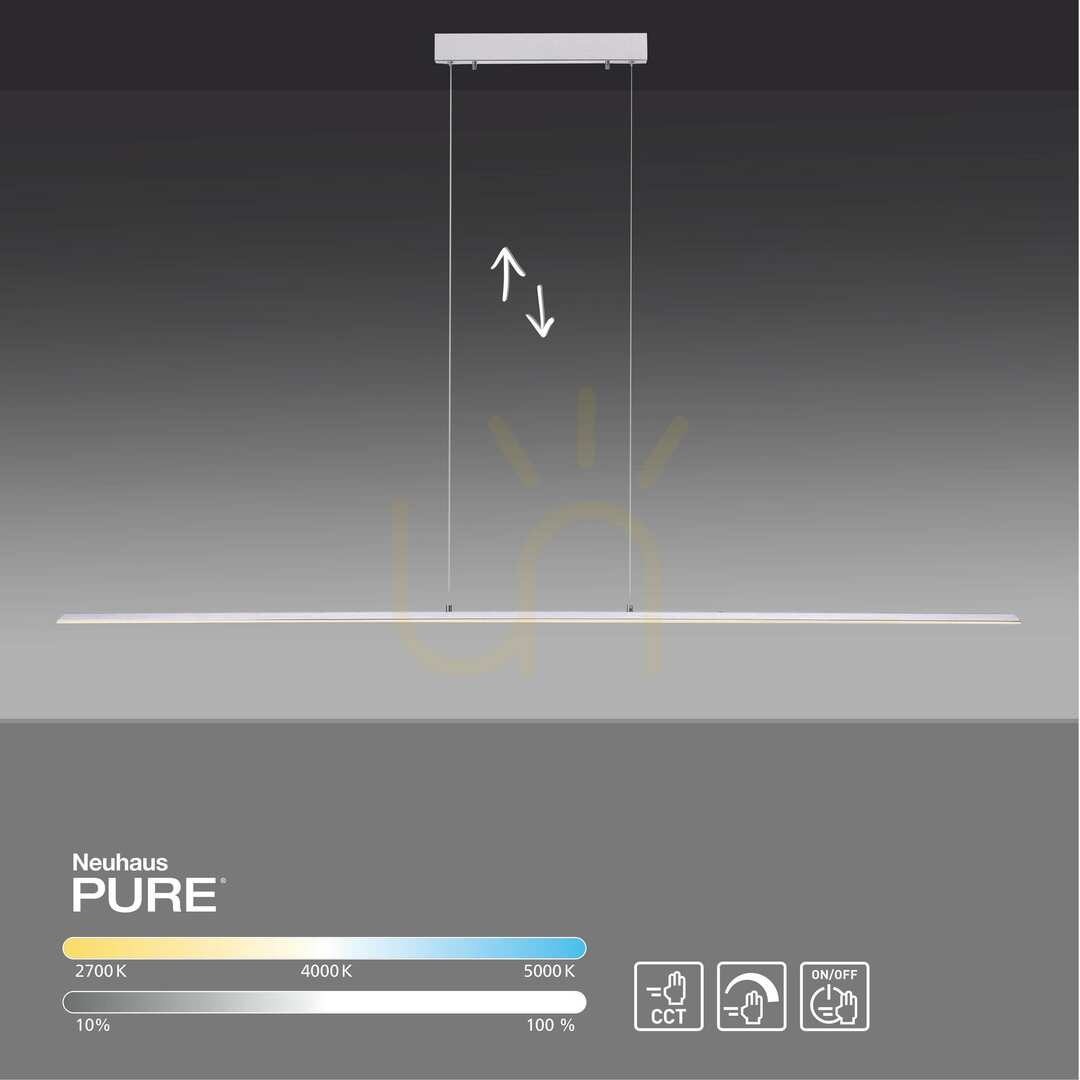 Preview PURE-LITE 8377-55 Silver 1xLED Pendant Light PURE-LITE 8377-55 Silver 1xLED Pendant Light
